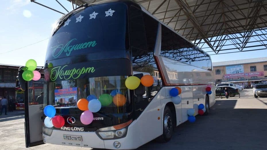 Туркистон ва Самарқанд ўртасида автобус қатнови йўлга қўйилди