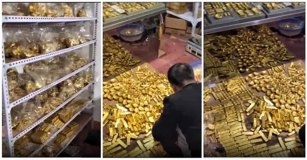 Хитойлик амалдор уйида 13,5 тонна олтин топилди