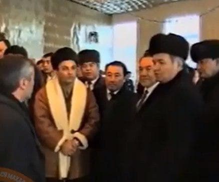 Уникальные кадры встречи Каримова и Назарбаева со «строительным магнатом» Узбекистана
