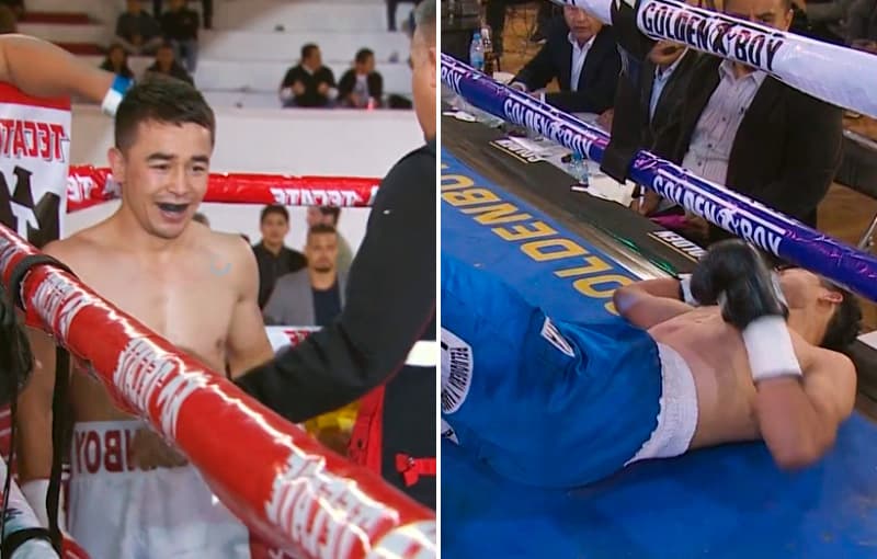 Hasanboy Do‘smatov professional boksdagi faoliyatini nokaut bilan boshladi (video)