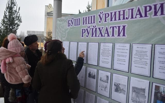Ishsizlik eng yuqori bo‘lgan viloyatlar ochiqlandi