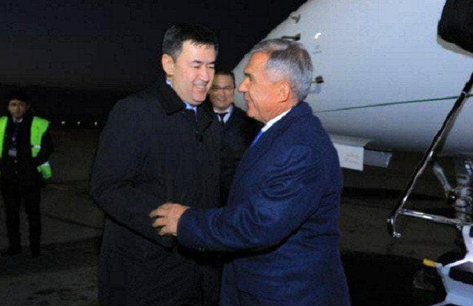 Tatariston prezidenti Samarqandga keldi