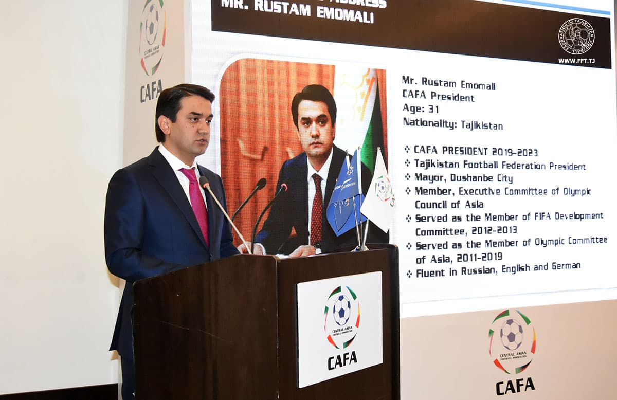 Rustam Emomali replaces Umid Akhmadjonov as President of CAFA
