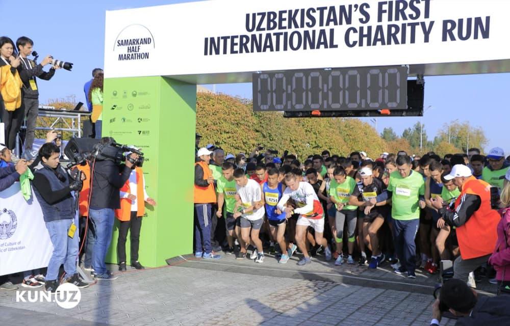 Samarqandda ilk marta xayriya yarimmarafoni o‘tkazildi