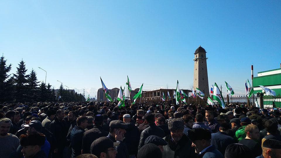 Ингушетияда оммавий норозилик намойишлари бошланди