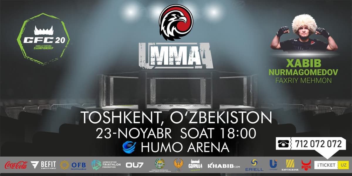 Ўзбекистондаги илк MMA турнири учун чипталар сотуви бошланди