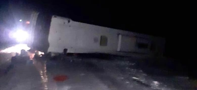 Автобус с 26 узбекистанцами перевернулся на севере Казахстана