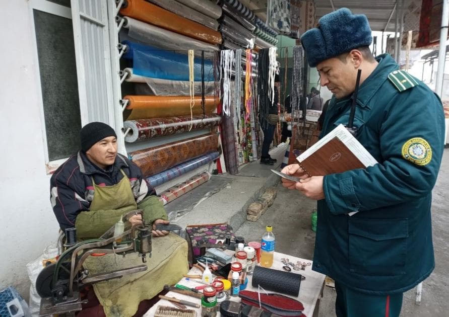 Andijonda «Tig‘» profilaktik tadbirlari doirasida bozorlarda qo‘llanadigan pichoqlar uchi to‘mtoqlashtirildi