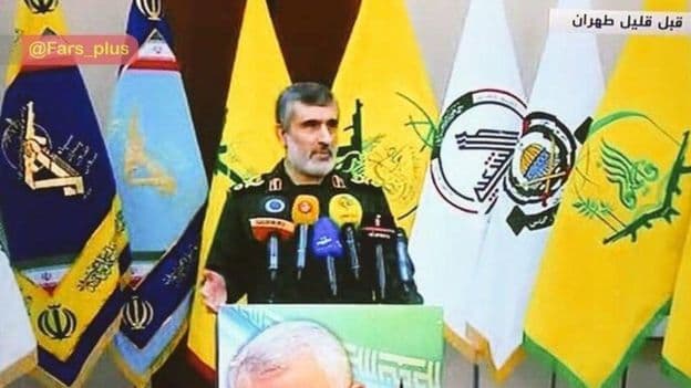 «Bu hali boshlanishi». Eronlik general Amerika bazalariga hujum bo‘yicha izoh berdi