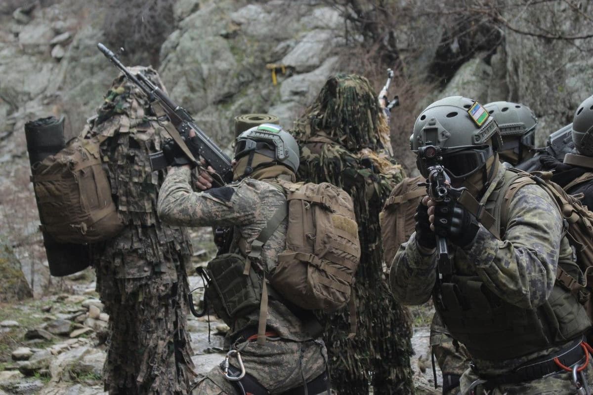 «Forish»dagi «Tog‘ qo‘riqchisi» qishki o‘quv kursida harbiylar murakkab mashqlarni bajardi