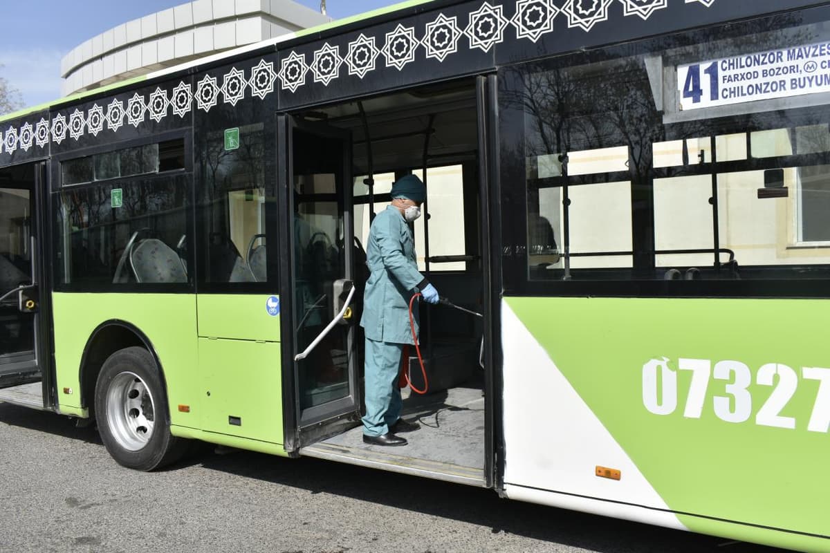Avtobus va bozorlar doimiy dezinfeksiya qilinmoqda – Bahrom Almatov