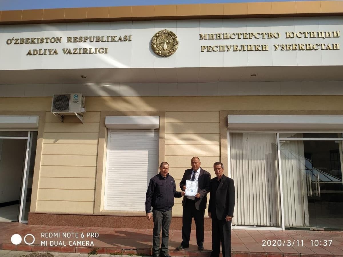 Ўзбекистонда 17 йил ичида илк марта инсон ҳуқуқларини ҳимоя қилиш ташкилоти рўйхатдан ўтказилди