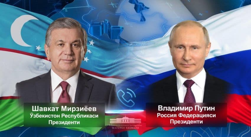 Shavkat Mirziyoyev Putin bilan telefon orqali muloqot qildi