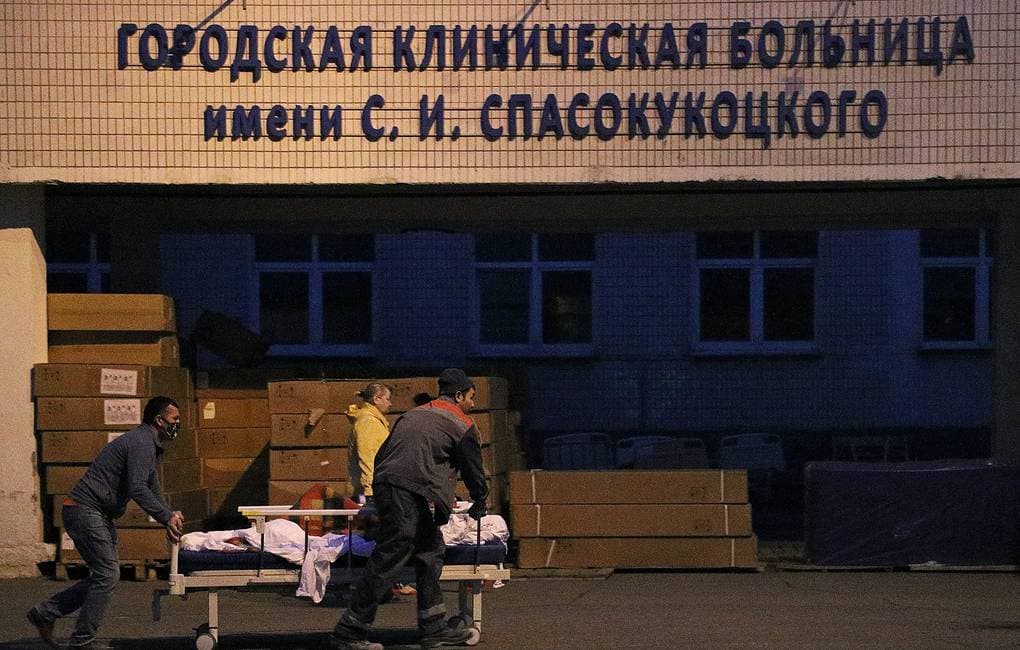 Москвадаги коронавирусга чалинганлар даволанаётган шифохонада юз берган ёнғинда бир киши ҳалок бўлди