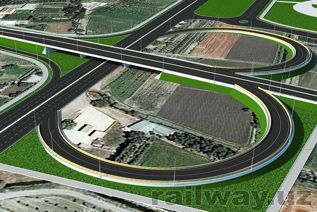 First monolithic overpass under construction in Uzbekistan