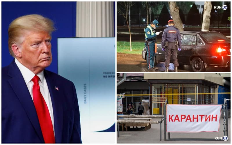 O‘zbekistonda yangi karantin choralari, AQSh oldidagi og‘ir haftalar, ruxsatnomasiz haydovchilarga reydlar va kunning boshqa xabarlari