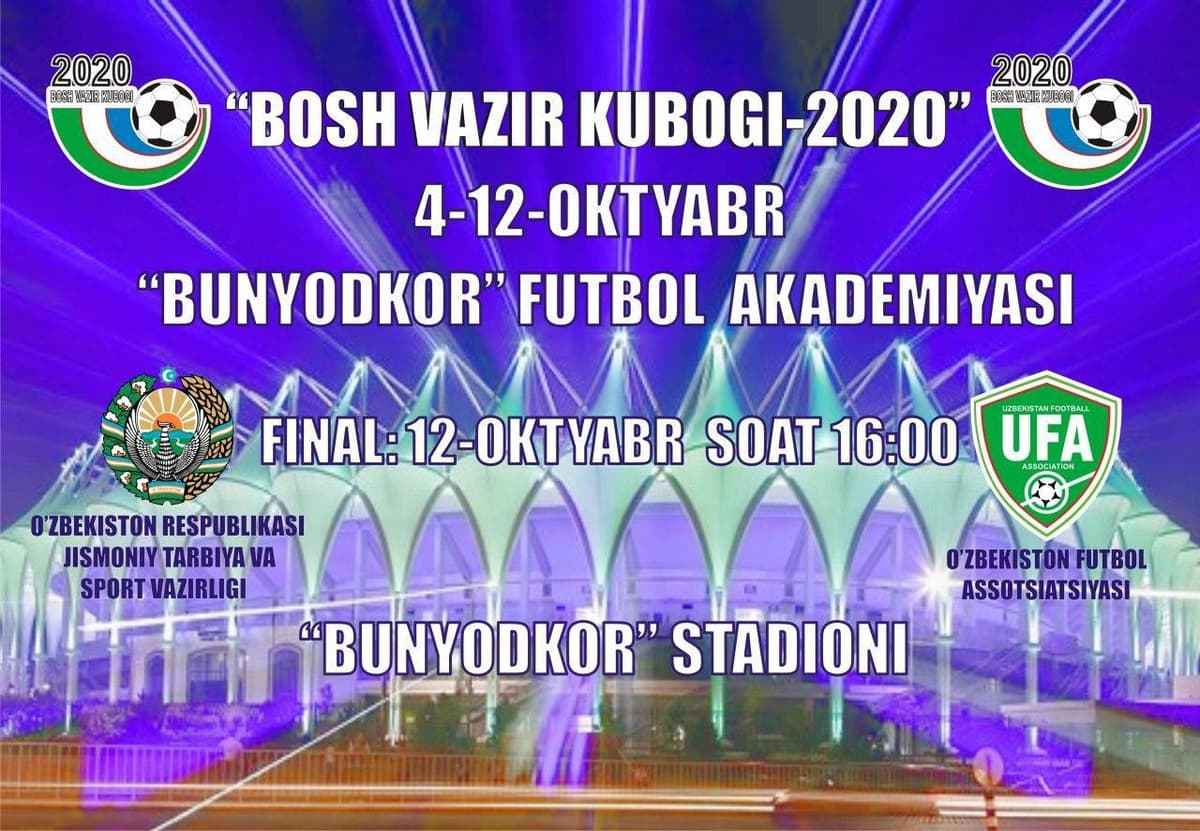 «Bosh vazir kubogi-2020» futbol musobaqalari boshlanmoqda, unda 150dan ortiq tashkilotlar ishtirok etadi