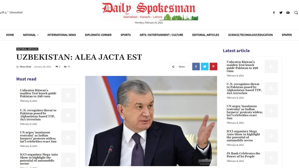 «O‘zbekiston – imkoniyatlar mamlakati» - xorijiy nashrlar O‘zbekistondagi islohotlar haqida