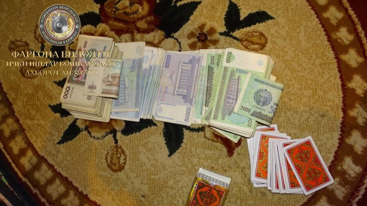 Oltiariqda qimorxona tashkil etgan shaxs qo‘lga olindi