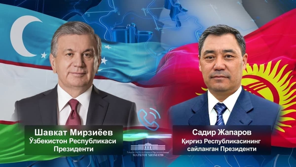 Мирзиёев поздравил Жапарова с победой на выборах