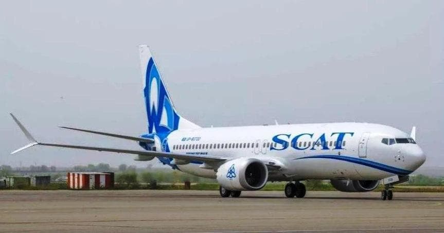 Казахстанская авиакомпания SCAT получила разрешение на рейсы в Ургенч