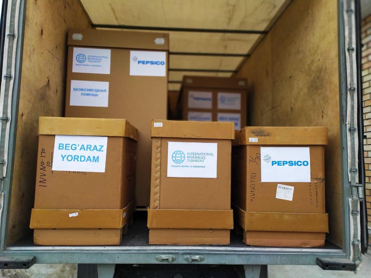 PepsiCo kompaniyasining O‘zbekistondagi bottleri «International Beverages Tashkent» MChJ QK umumiy 2,5 milliard so‘mlik xayriya qildi