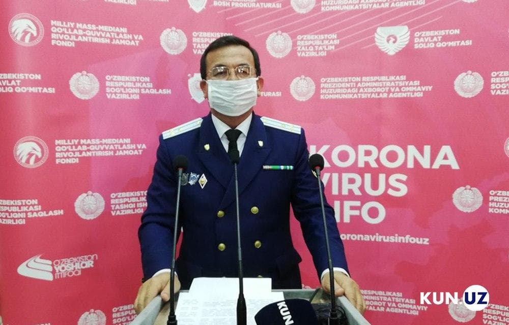 Erkin Yo‘ldoshev: Karantin qoidalarini buzganlik uchun 10 yilgacha ozodlikdan mahrum qilish jazosi nazarda tutildi
