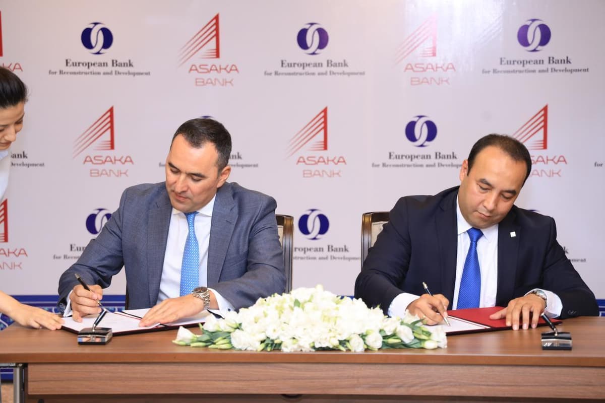 «Asaka» bank: Yevropa tiklanish va taraqqiyot banki bilan 50 mln dollarlik bitim imzolandi
