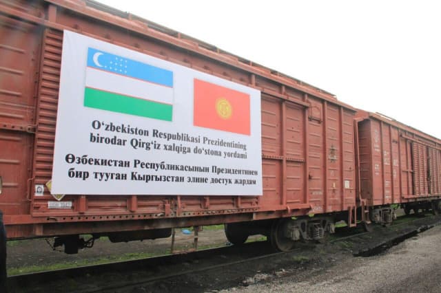 O‘zbekiston O‘sh shahriga insonparvarlik yordami jo‘natdi