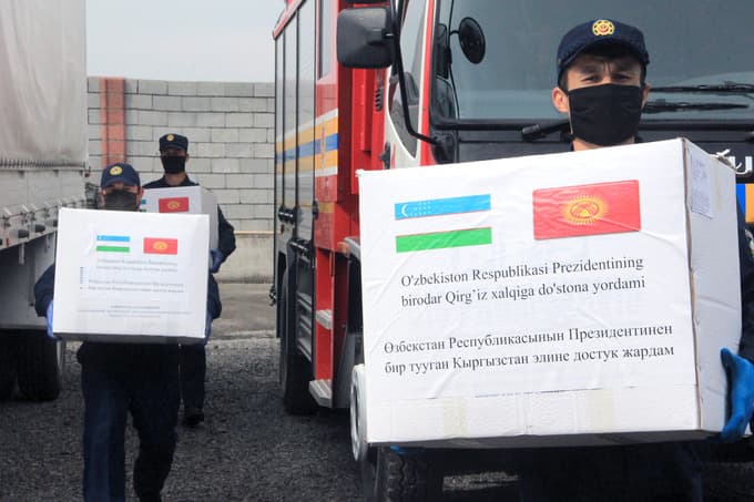 Uzbekistan delivers $560,000-worth humanitarian aid to Kyrgyzstan