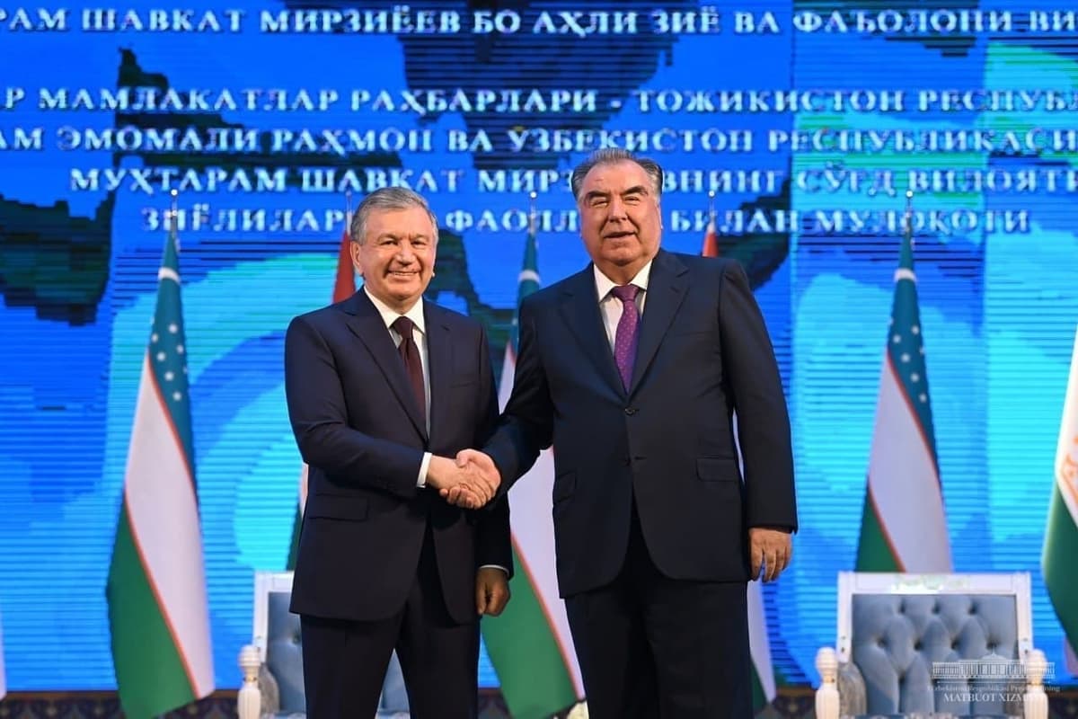 «Shavkat Mirziyoyev yaxshi qo‘shnichilik munosabatlari tashabbuskori va arxitektori» - Imomali Rahmon