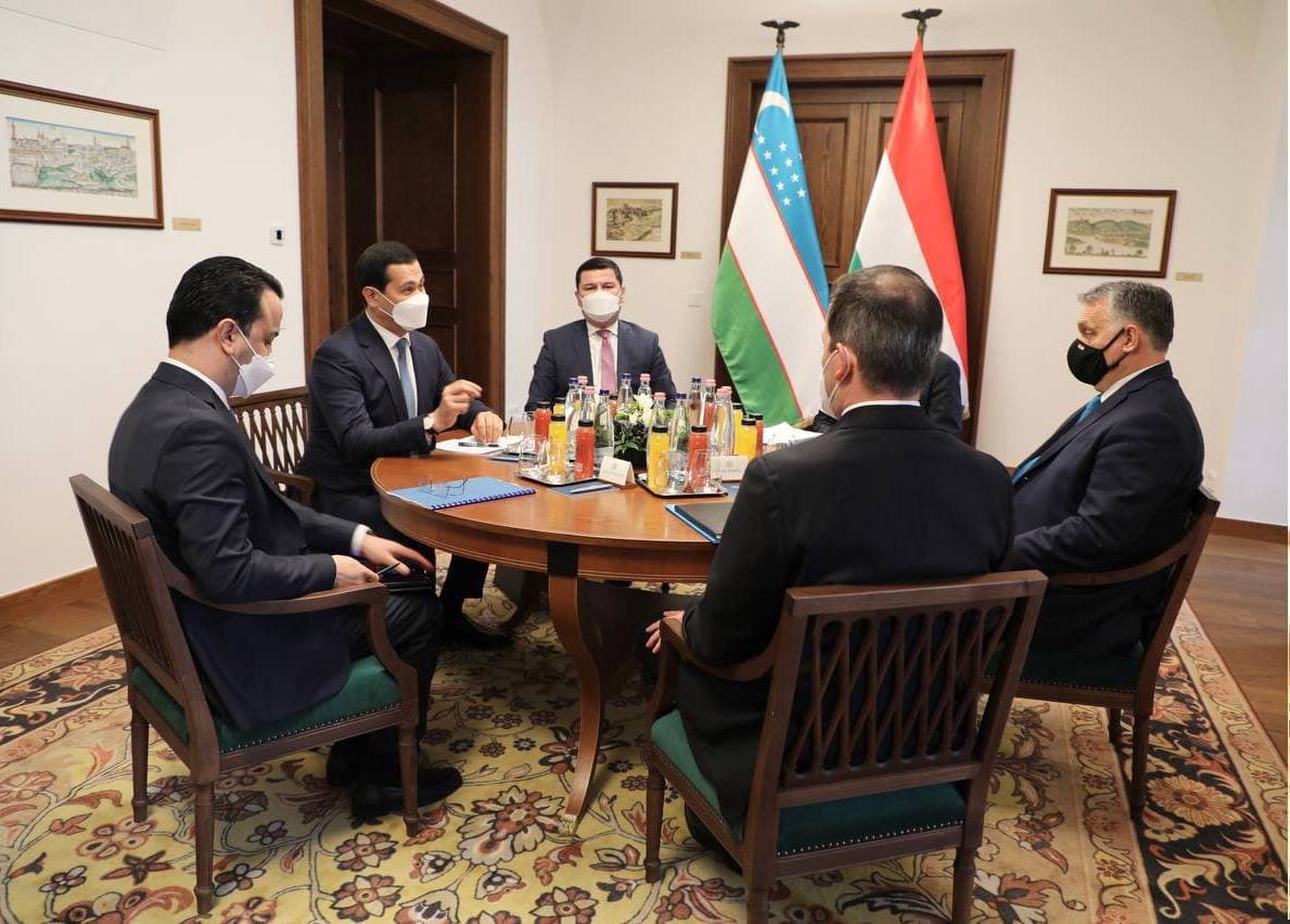 Sardor Umurzakov meets with Hungarian PM Viktor Orbán