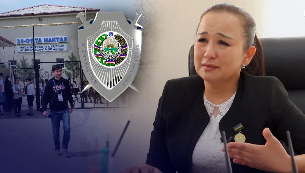 Мактаб олдидаги қурилишга қарши чиққан директорга жиноят иши очилди. Прокуратура айбсизлик презумпциясини бузди