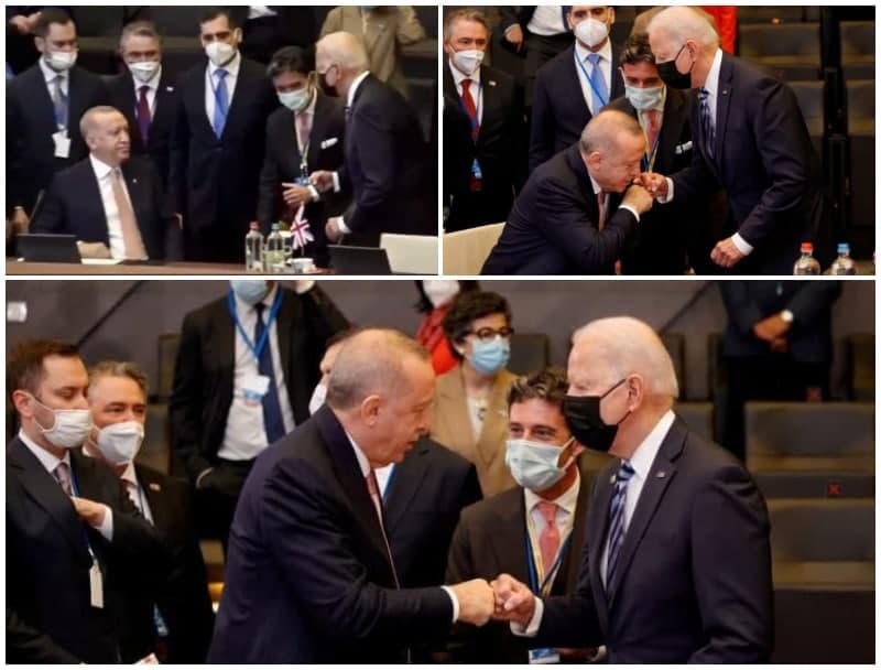Erdo‘g‘an va Baydenning NATO sammitidagi surati mojaro keltirib chiqardi