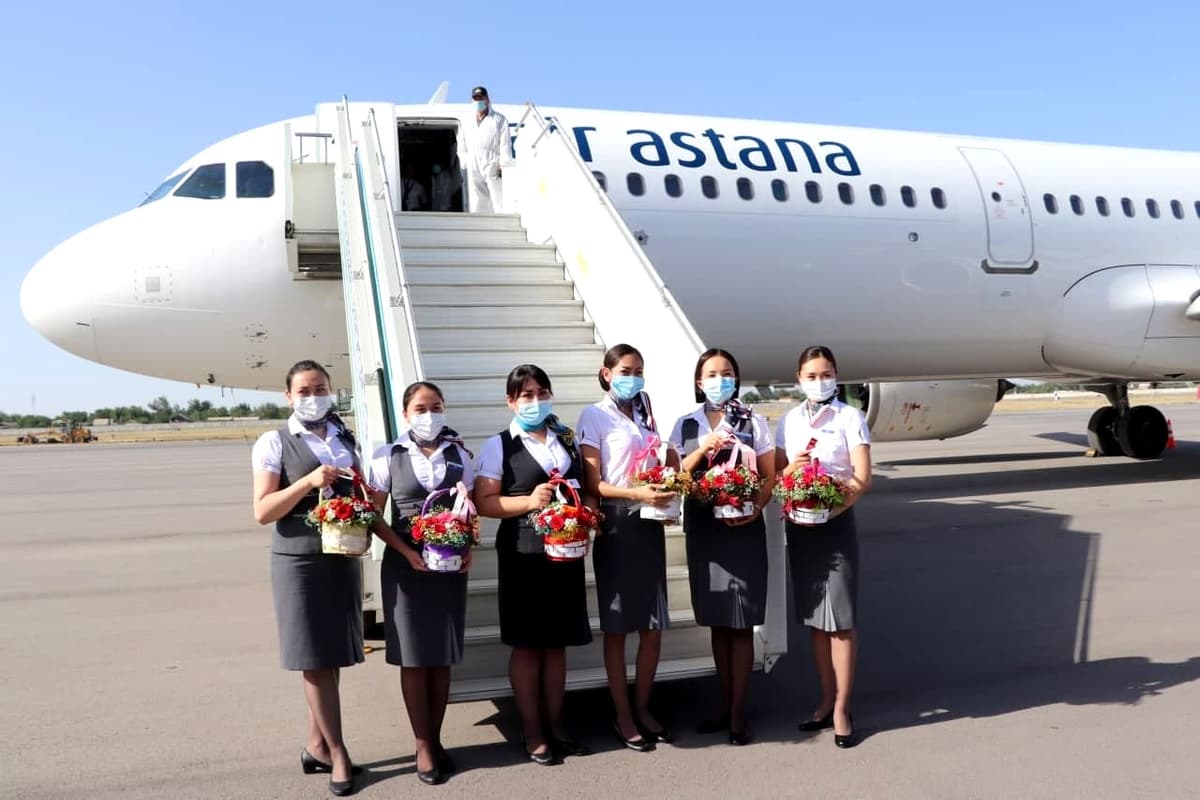 «Air Astana» Almati-Samarqand-Almati yo‘nalishida ilk qatnovni amalga oshirdi