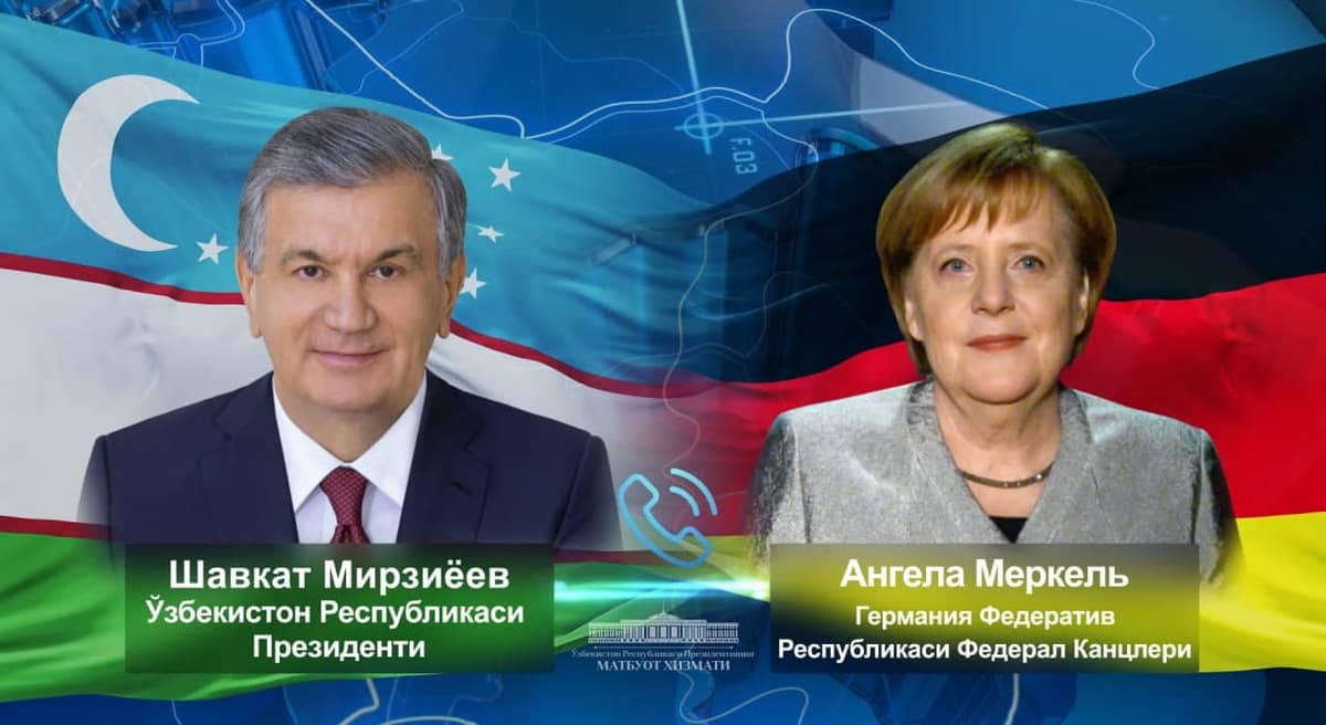 Mirziyoyev Merkel bilan fuqarolarni Afg‘onistondan O‘zbekiston orqali evakuatsiya qilish jarayonini muhokama qildi
