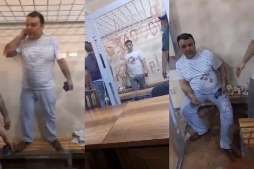 Откуда взялось лезвие у конвоированного Мурадбая и его подельников?