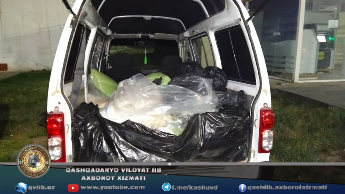 Қашқадарёда Тошкентга олиб кетилаётган 630 килограмм истеъмолга яроқсиз номаълум чорва ичаклари ушланди