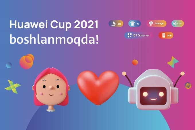 Huawei Cup 2021 musobaqasiga start beriladi: Huawei kompaniyasi tomonidan AKT sohasida o‘tkaziladigan Yevrosiyo musobaqasi uchun ro‘yxatdan o‘tish boshlandi