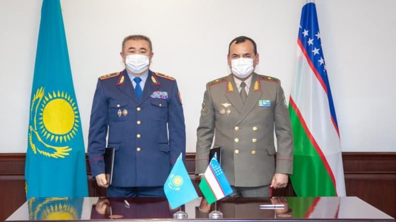Qozog‘iston IIV va O‘zbekiston Milliy gvardiyasi o‘zaro hamkorlik to‘g‘risida kelishuv imzoladi