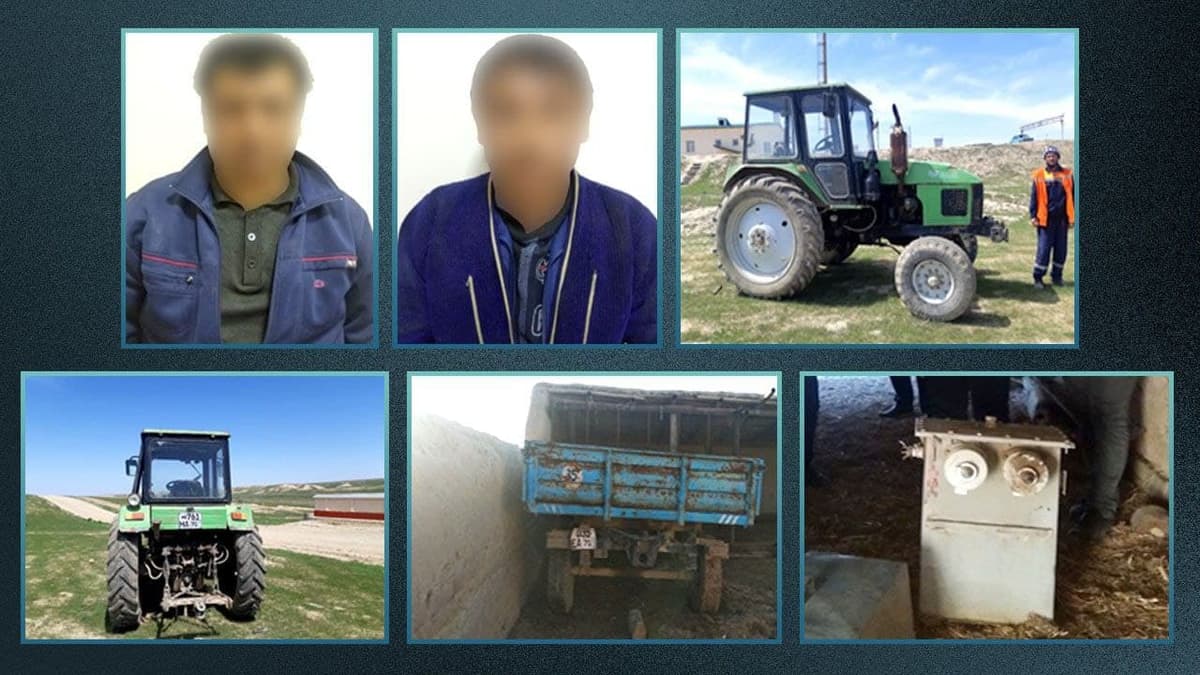 Qashqadaryoda temiryo‘lchilarga tegishli traktor tirkamasi va transformatorni o‘g‘irlagan shaxslar ushlandi