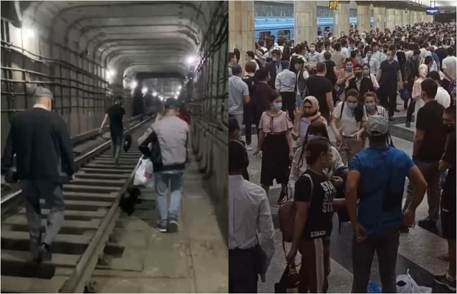В ташкентском метро назвали причину остановки поезда в туннеле