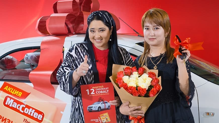 MacCoffee'dan «Sovg‘alar 1,2,3 da» aksiyasining navbatdagi bosh sovrinini xorazmlik uy bekasi qo‘lga kiritdi