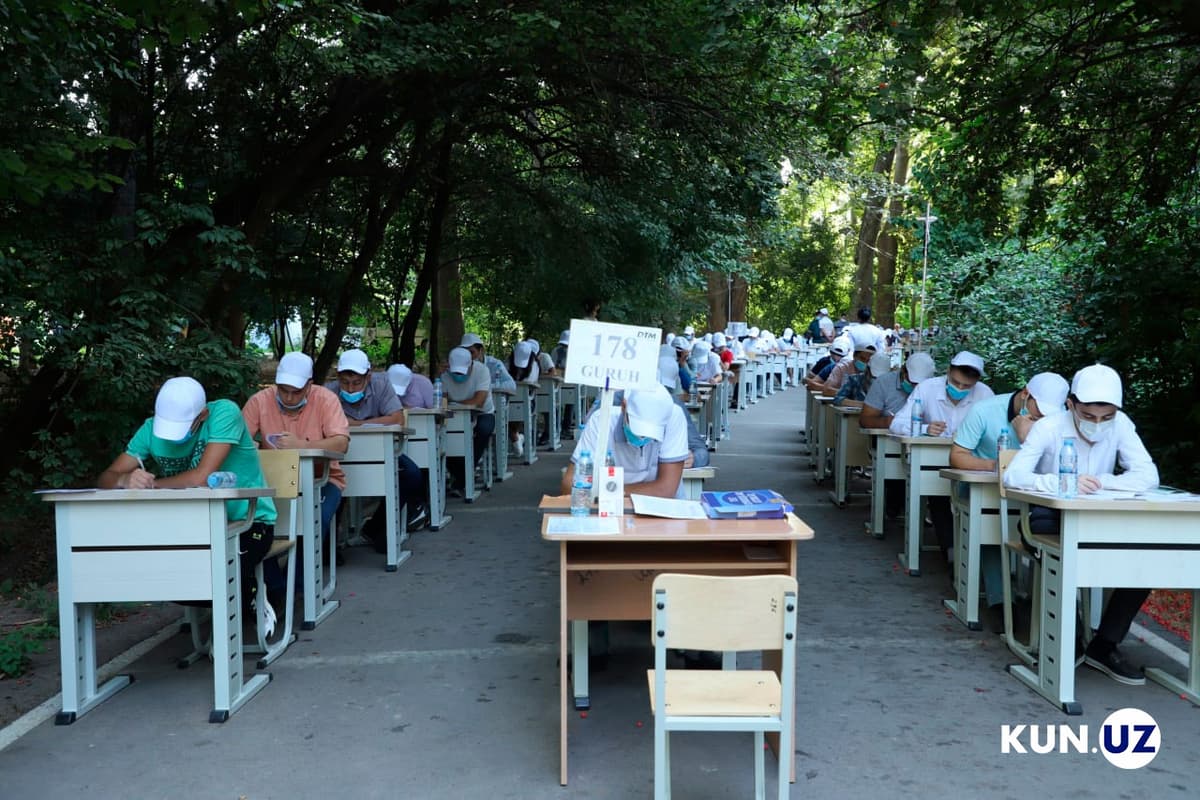 Yuridik universitet magistraturasiga test sinovlari Botanika bog‘ida bo‘lib o‘tadi