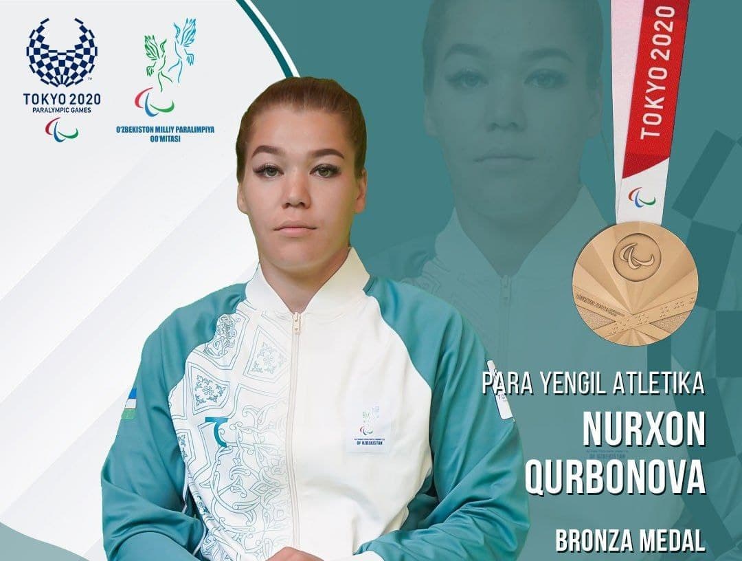 Paralimpiada-2020. Nurxon Qurbonova bronza medalini qo‘lga kiritdi