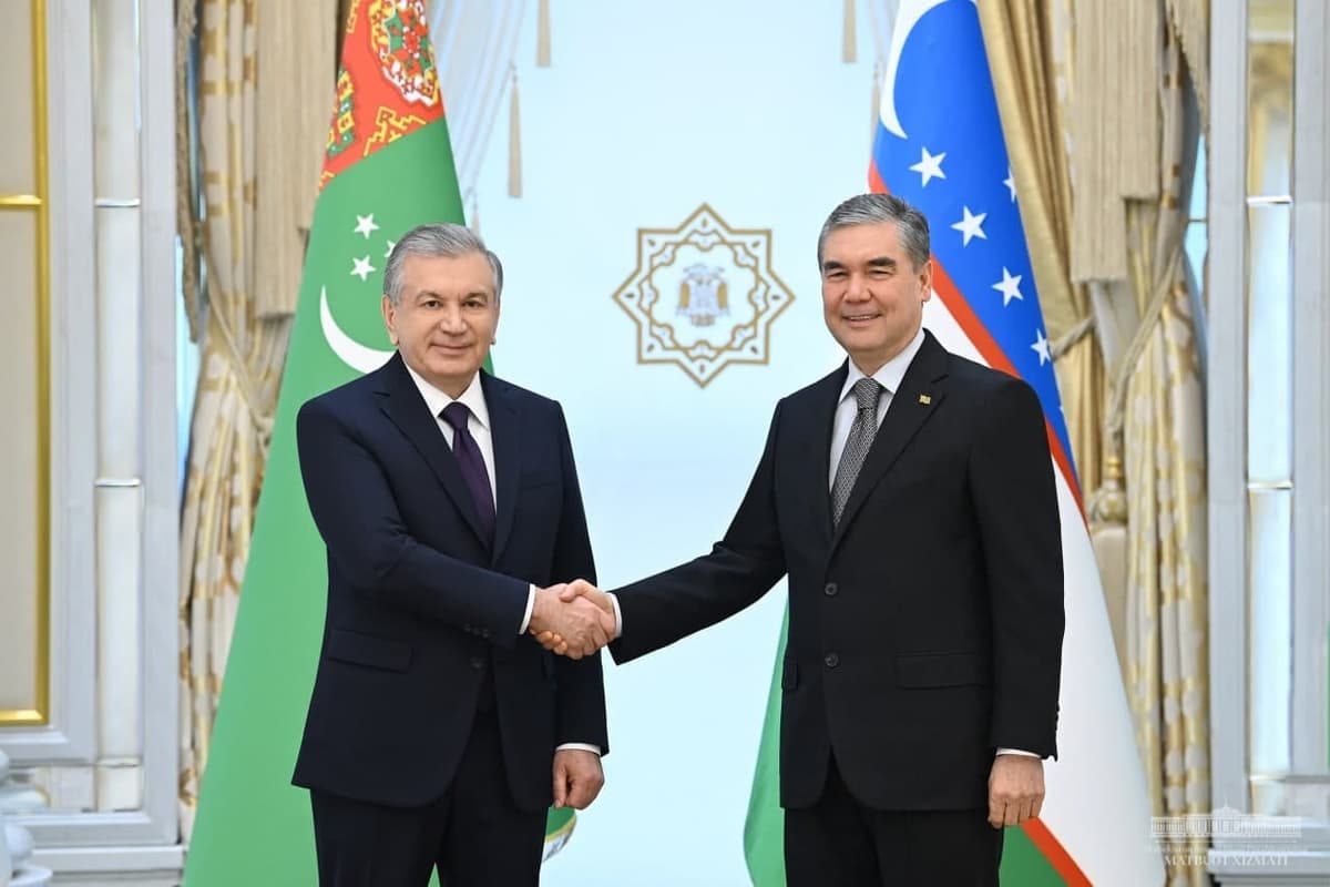 Shavkat Mirziyoyev Ashxobodda Gurbanguli Berdimuhamedov bilan muzokara o‘tkazdi