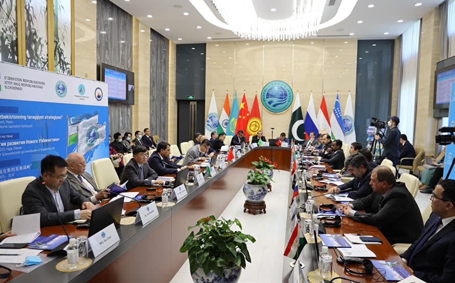 ShHTning Pekindagi bosh qarorgohida Yangi O‘zbekistonning taraqqiyot strategiyasi taqdimoti o‘tkazildi