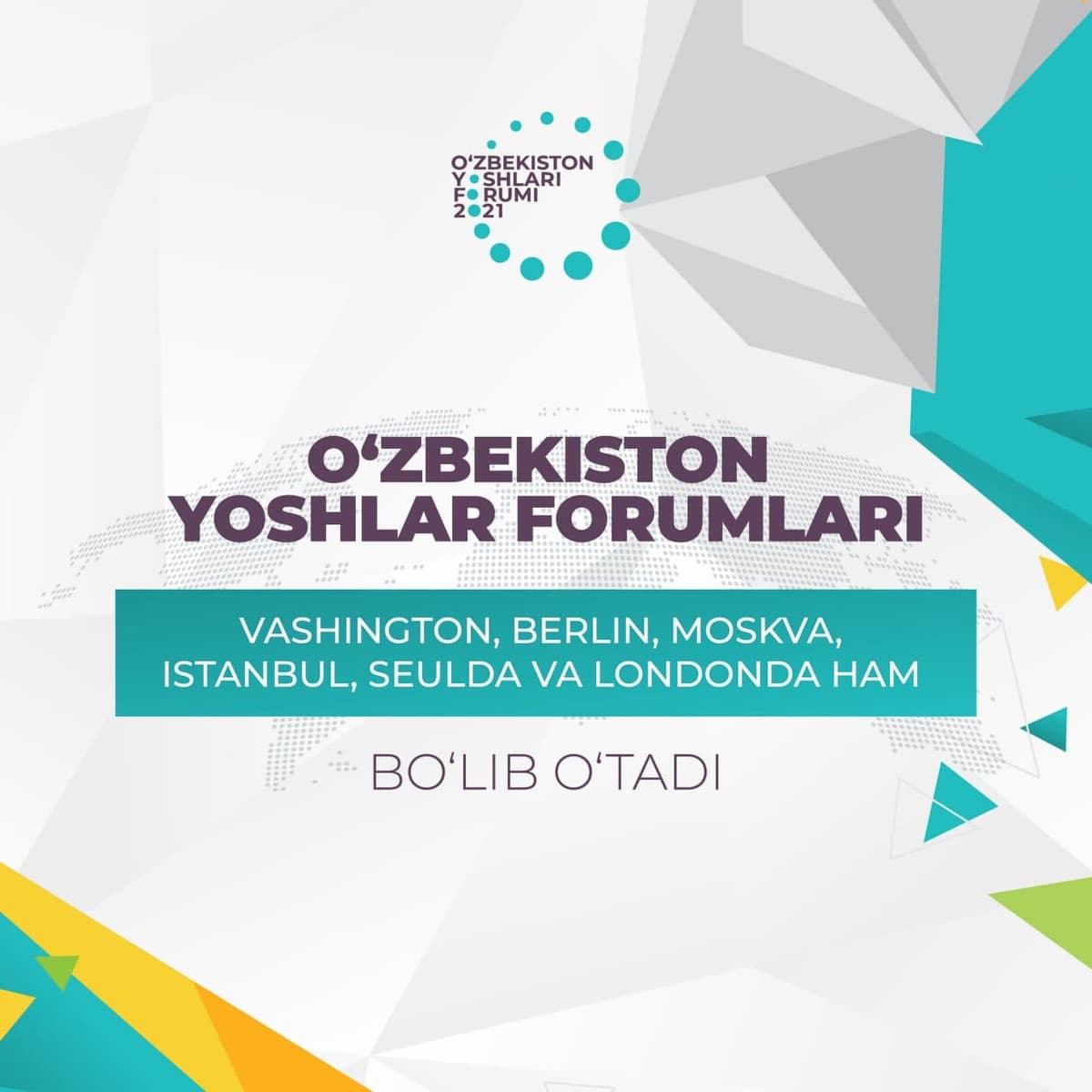 Xorijiy mamlakatlarda birinchi marta “O‘zbekiston yoshlari forumi” bo‘lib o‘tadi