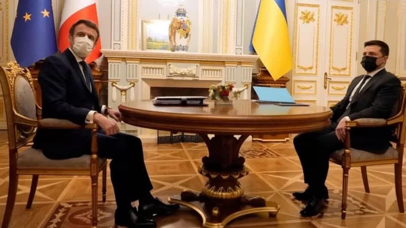 Makron va Zelenskiy uchrashuvi: Fransiya Ukrainaga yordam va’da qildi