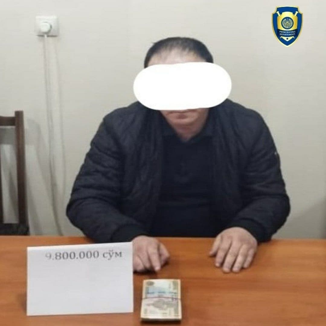 Olmaliq shahrida tadbirkordan pora talab qilgan muhandis ushlandi